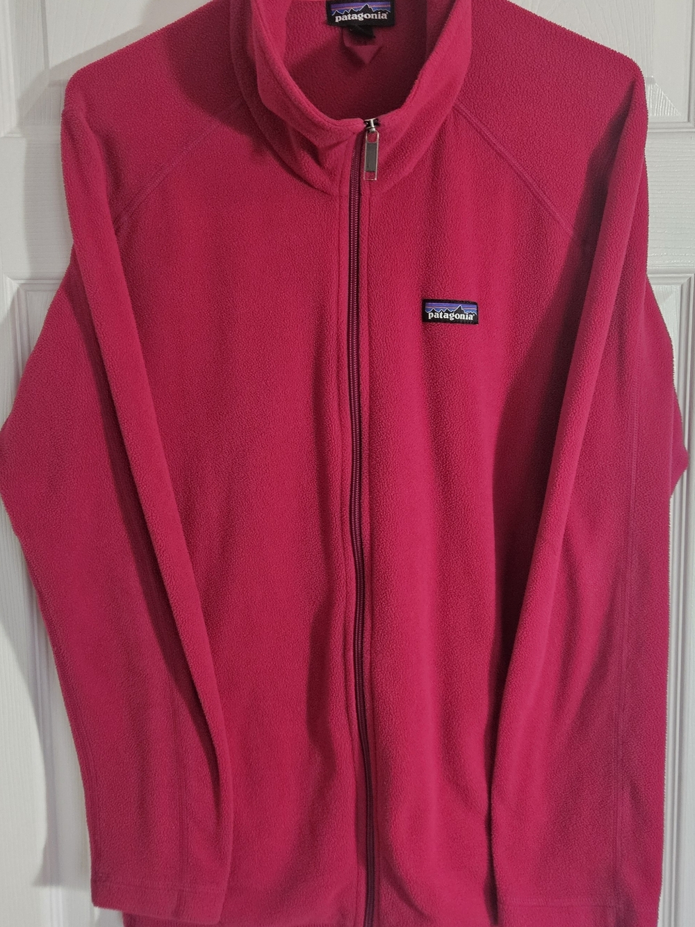 Patagonia Women's XL Hot Pink Full-Zip Outdoor Fleece Jacket Bright Pink